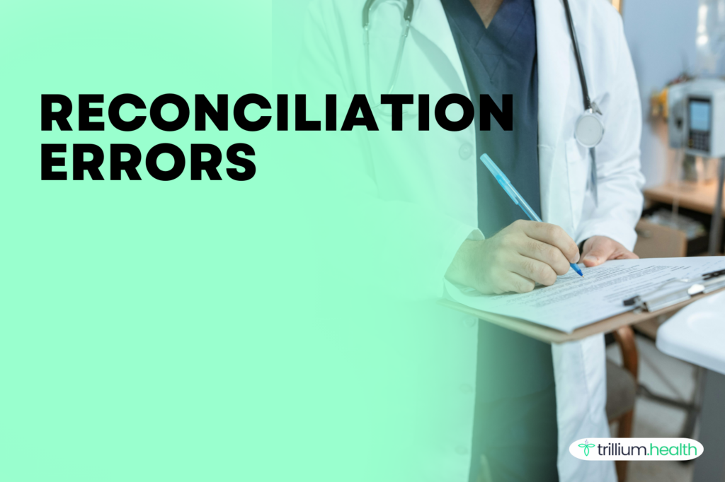 Reconciliation errors